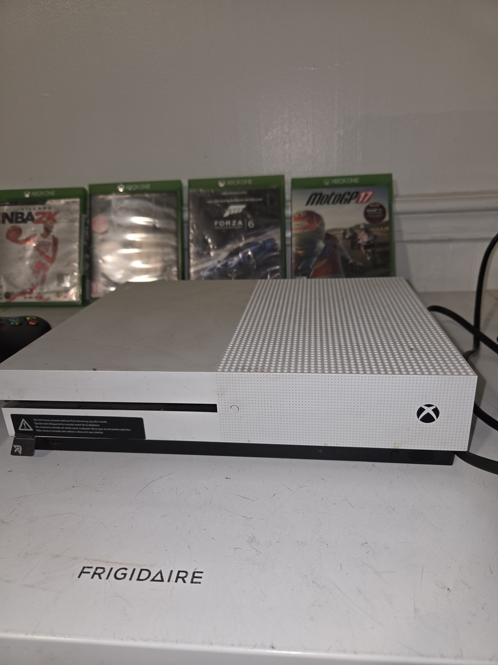 Microsoft Xbox One S Slim White Console with Disc Slot